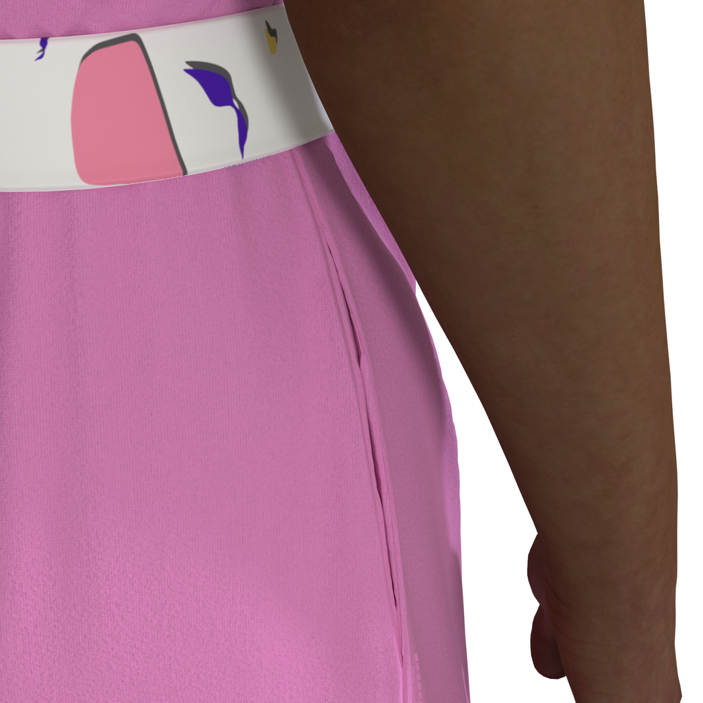 ASSIAKARA - vêtements sur mesure non genré - robe rose poche detail