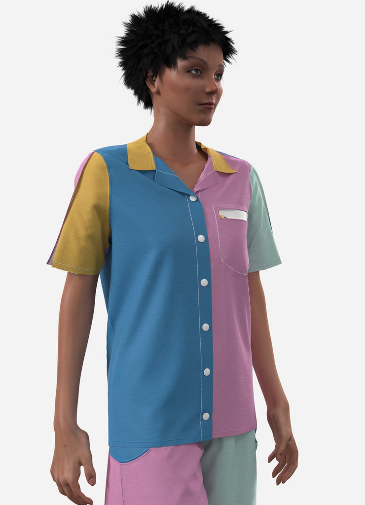 CHOOL - la chemise confortable et cool! - ASSIAKARA vêtement non genré genderless no gender mode unisexe look androgyne dégenrer degender fashion sur mesure inclusivité inclusif inclusive