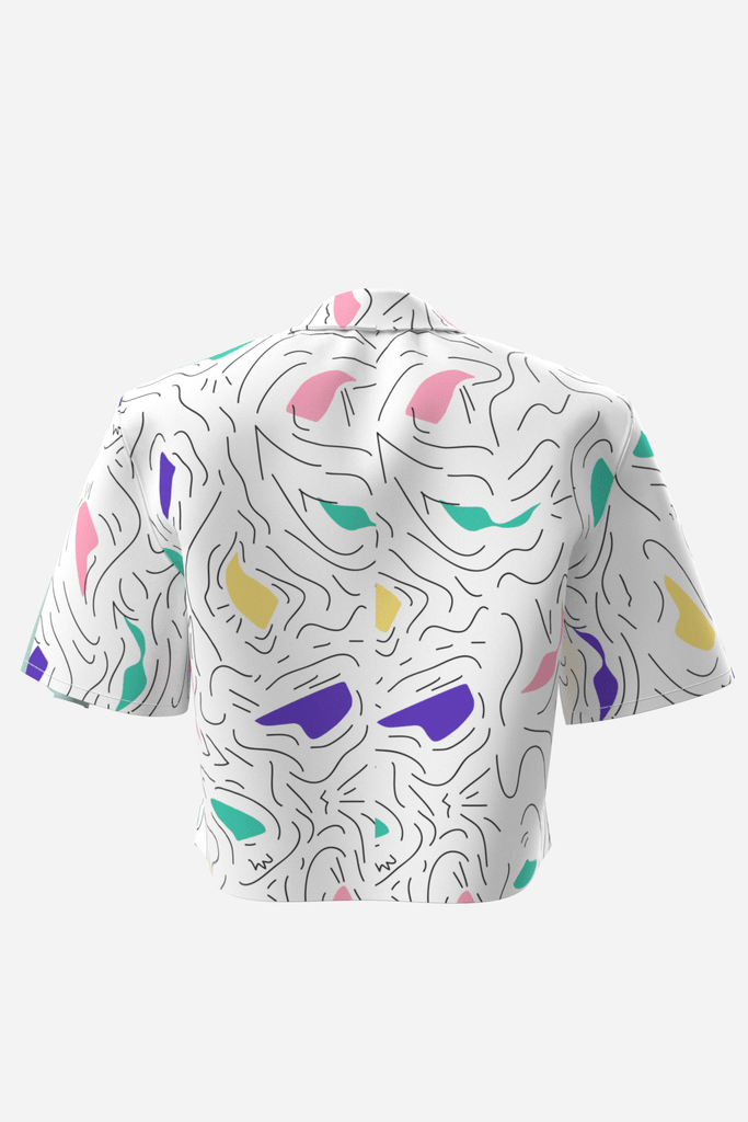 CHOOLOS la crop chemise trop coolos! - ASSIAKARA vêtement non genré genderless no gender mode unisexe look androgyne dégenrer degender fashion sur mesure inclusivité inclusif inclusive