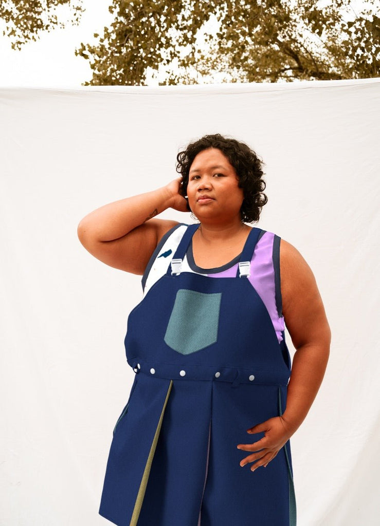 DINGUERIE DENIM - ASSIAKARA vêtement non genré genderless no gender mode unisexe look androgyne dégenrer degender fashion sur mesure inclusivité inclusif inclusive