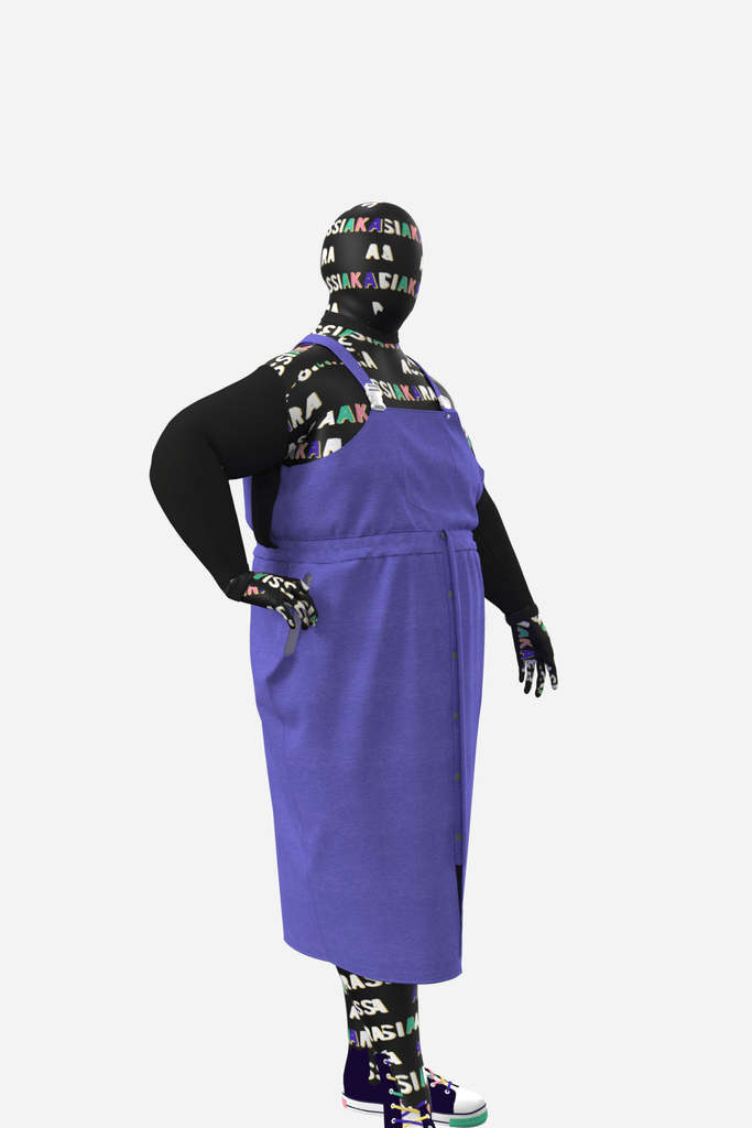 DINGUERIE VELOURS - ASSIAKARA vêtement non genré genderless no gender mode unisexe look androgyne dégenrer degender fashion sur mesure inclusivité inclusif inclusive