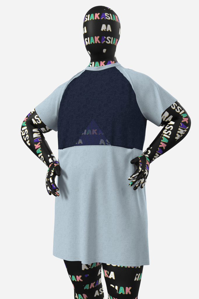 GLACE - l'autre robe t-shirt - ASSIAKARA vêtement non genré genderless no gender mode unisexe look androgyne dégenrer degender fashion sur mesure inclusivité inclusif inclusive