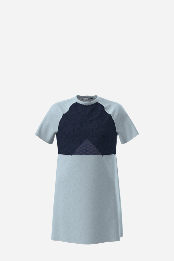 GLACE - l'autre robe t-shirt - ASSIAKARA vêtement non genré genderless no gender mode unisexe look androgyne dégenrer degender fashion sur mesure inclusivité inclusif inclusive