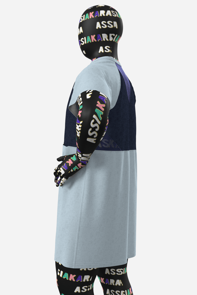 GLACE - l'autre robe t-shirt - ASSIAKARA vêtement non genré genderless no gender mode unisexe look androgyne dégenrer degender fashion sur mesure inclusivité inclusif inclusive