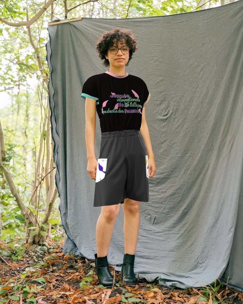 JDLF - le t-shirt qui s'exprime ! - ASSIAKARA vêtement non genré genderless no gender mode unisexe look androgyne dégenrer degender fashion sur mesure inclusivité inclusif inclusive