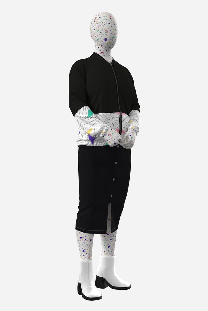 JOJO - ta bomber jacket colorée ! - ASSIAKARA vêtement non genré genderless no gender mode unisexe look androgyne dégenrer degender fashion sur mesure inclusivité inclusif inclusive