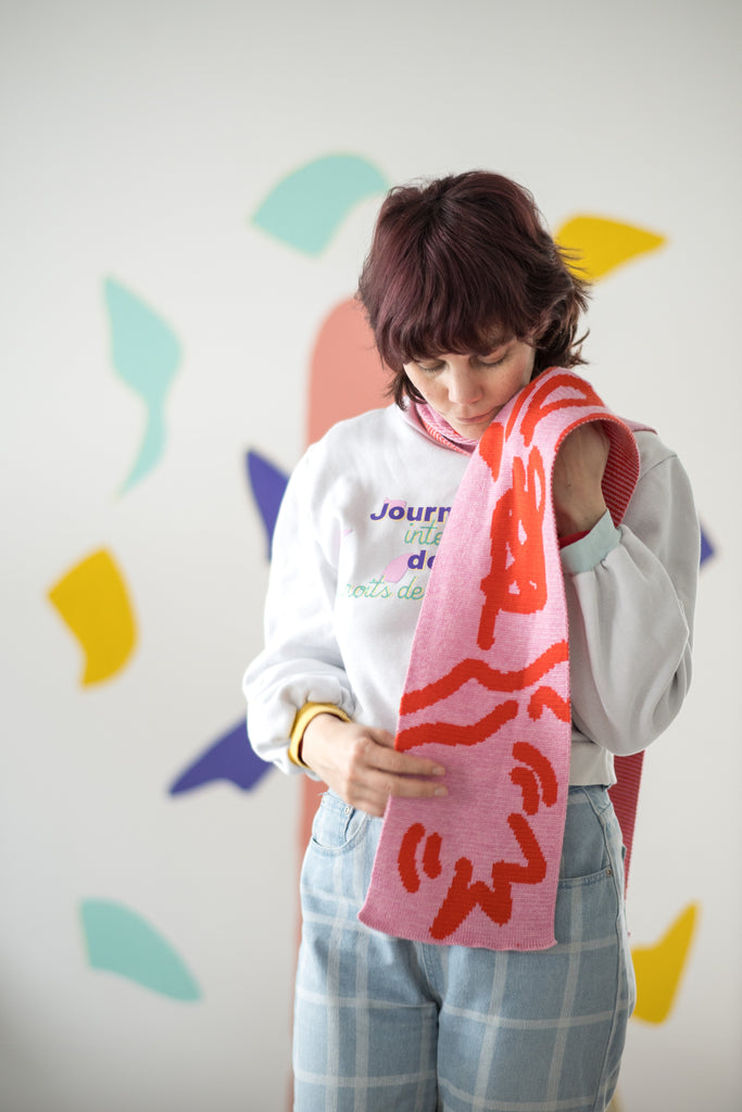 LES ECHARPES 🧣 - ASSIAKARA vêtement non genré genderless no gender mode unisexe look androgyne dégenrer degender fashion sur mesure inclusivité inclusif inclusive