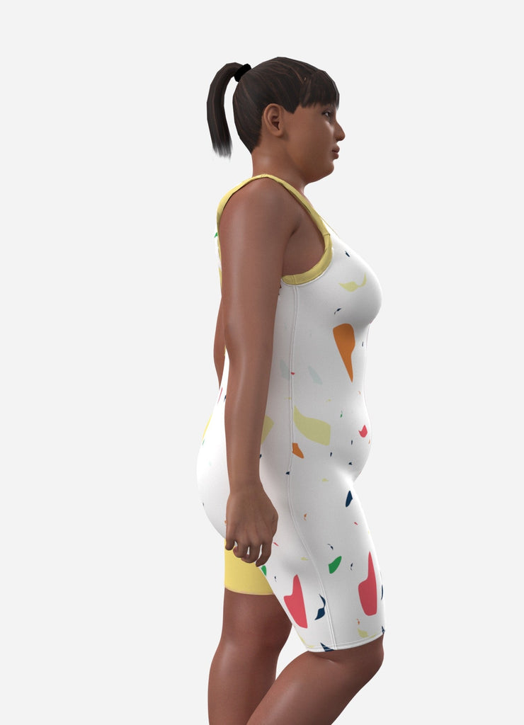 OUFTI! - la combi moulante funky - ASSIAKARA vêtement non genré genderless no gender mode unisexe look androgyne dégenrer degender fashion sur mesure inclusivité inclusif inclusive