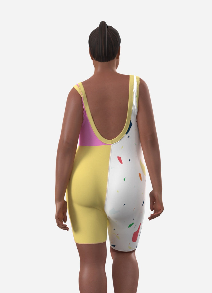 OUFTI! - la combi moulante funky - ASSIAKARA vêtement non genré genderless no gender mode unisexe look androgyne dégenrer degender fashion sur mesure inclusivité inclusif inclusive