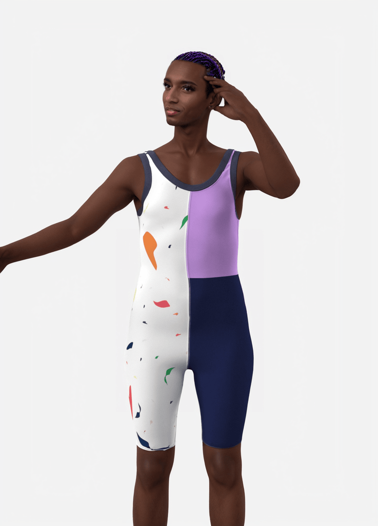 OUFTI! - la combi moulante funky - ASSIAKARA vêtement non genré genderless no gender mode unisexe look androgyne dégenrer degender fashion sur mesure inclusivité inclusif inclusive