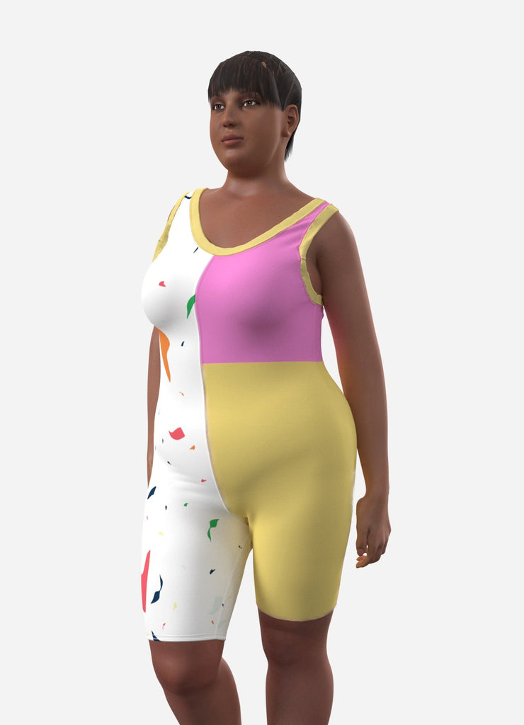 OUFTI! - la combi moulante funky - ASSIAKARA vêtement non genré genderless no gender mode unisexe look androgyne dégenrer degender fashion sur mesure inclusivité inclusif inclusive