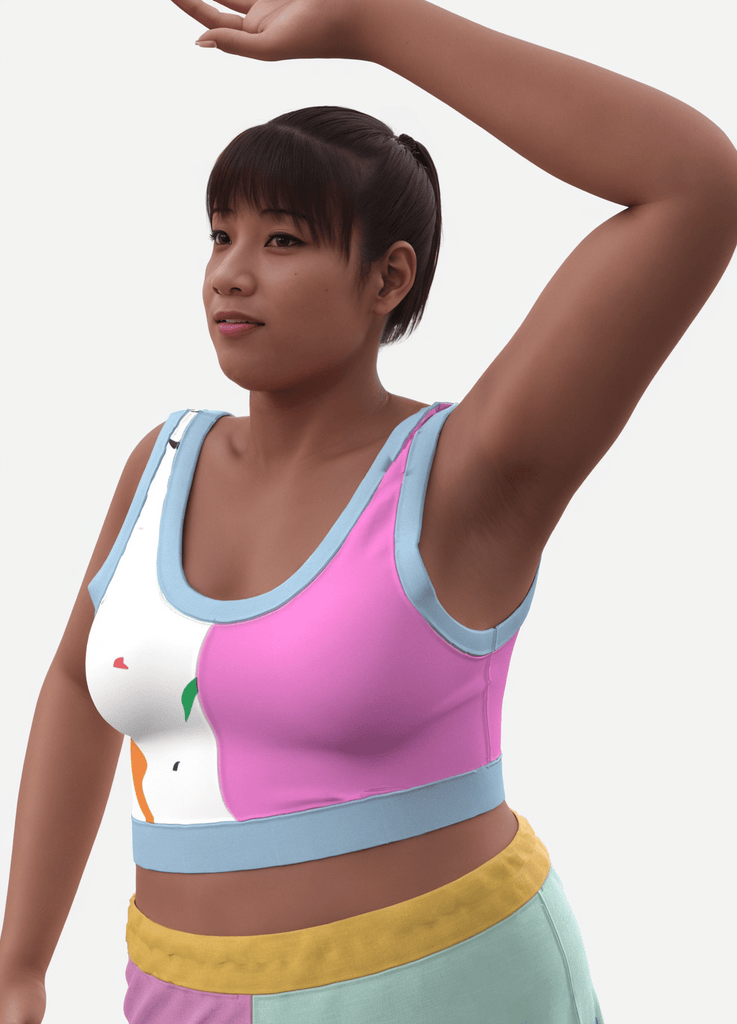 OUFTOI! - le top d'été funky - ASSIAKARA vêtement non genré genderless no gender mode unisexe look androgyne dégenrer degender fashion sur mesure inclusivité inclusif inclusive