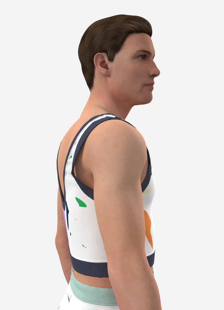 OUFTOI! - le top d'été funky - ASSIAKARA vêtement non genré genderless no gender mode unisexe look androgyne dégenrer degender fashion sur mesure inclusivité inclusif inclusive