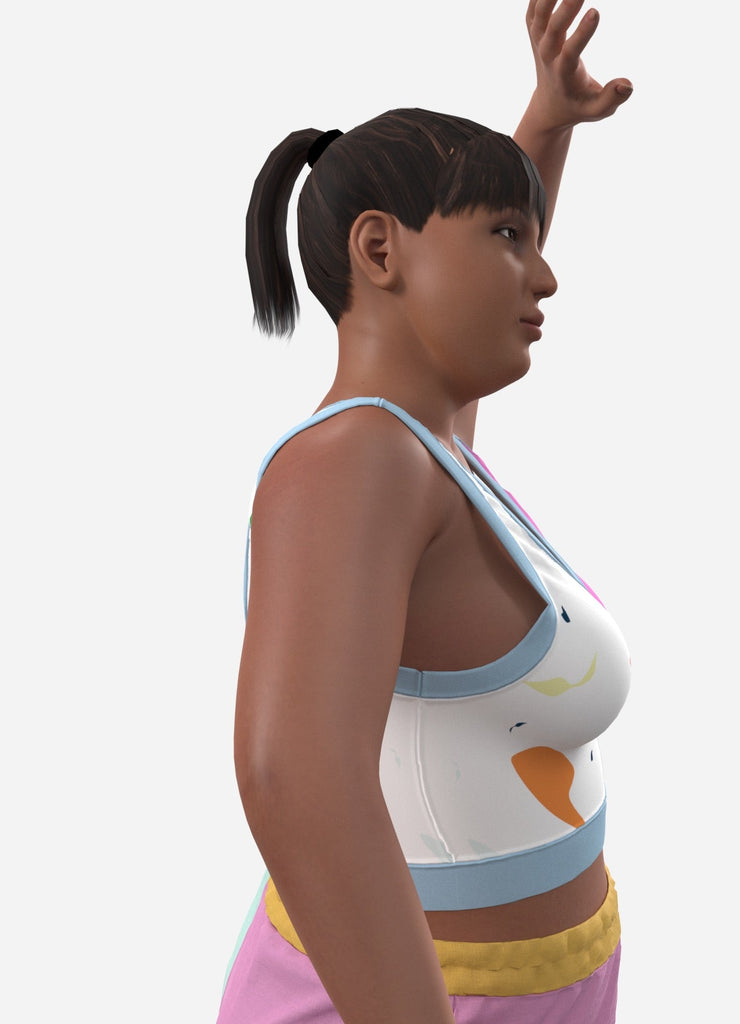 OUFTOI! - le top d'été funky - ASSIAKARA vêtement non genré genderless no gender mode unisexe look androgyne dégenrer degender fashion sur mesure inclusivité inclusif inclusive