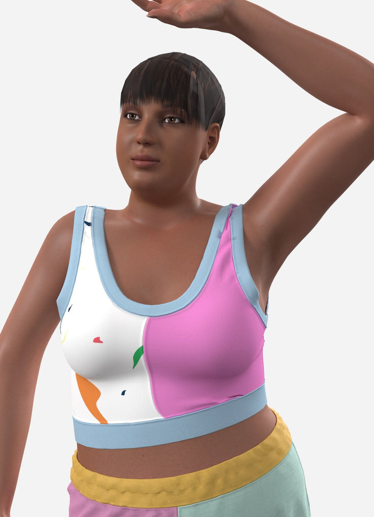 OUFTOI! - le top d'été funky - ASSIAKARA vêtement non genré genderless no gender mode unisexe look androgyne dégenrer degender fashion sur mesure inclusivité inclusif inclusive