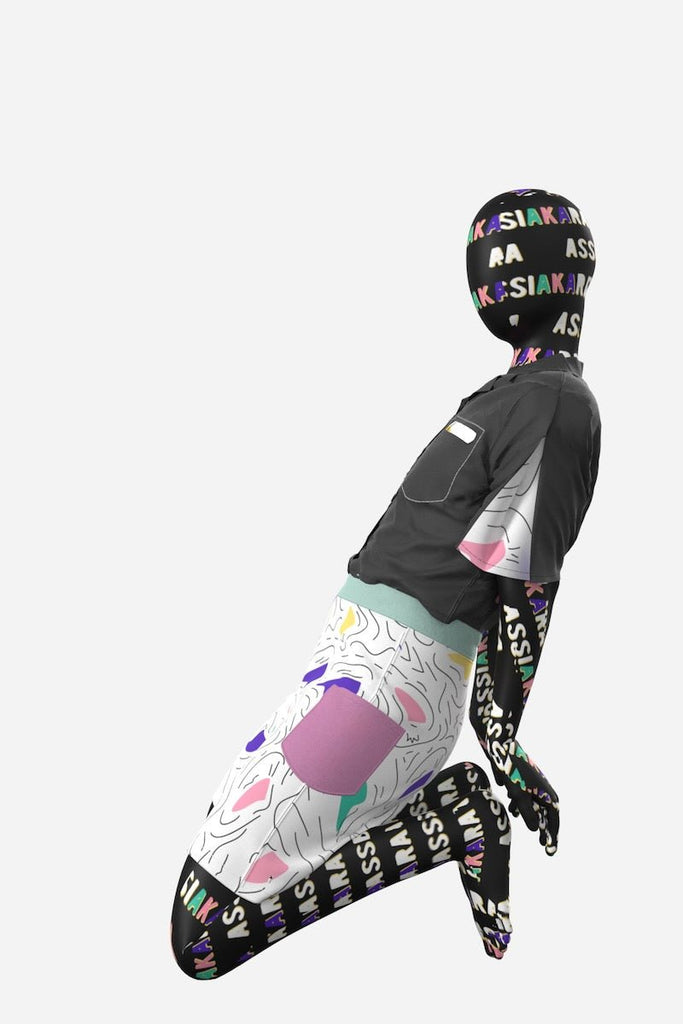 SHOOPS - le short super cool! - ASSIAKARA vêtement non genré genderless no gender mode unisexe look androgyne dégenrer degender fashion sur mesure inclusivité inclusif inclusive