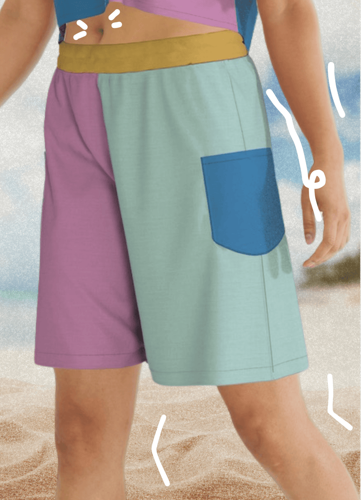 SHOOPS - le short super cool! - ASSIAKARA vêtement non genré genderless no gender mode unisexe look androgyne dégenrer degender fashion sur mesure inclusivité inclusif inclusive