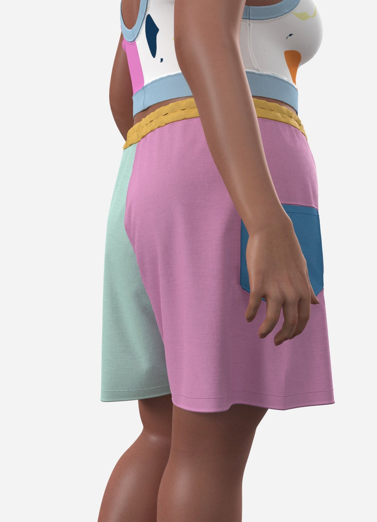 SHOOPS - le short super cool! - ASSIAKARA vêtement non genré genderless no gender mode unisexe look androgyne dégenrer degender fashion sur mesure inclusivité inclusif inclusive