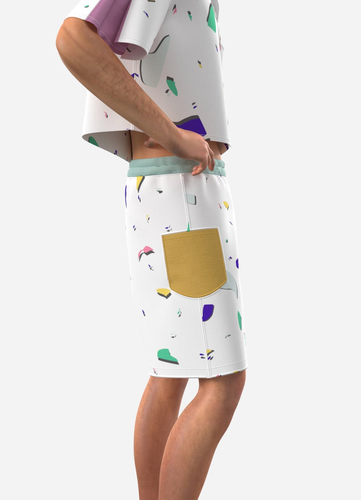 SHOOPS - le short super cool! - ASSIAKARA vêtement non genré genderless no gender mode unisexe look androgyne dégenrer degender fashion sur mesure inclusivité inclusif inclusive