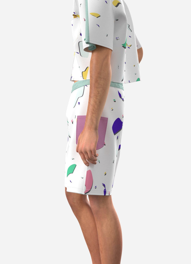 SHOOPS - le short super cool! - ASSIAKARA vêtement non genré genderless no gender mode unisexe look androgyne dégenrer degender fashion sur mesure inclusivité inclusif inclusive