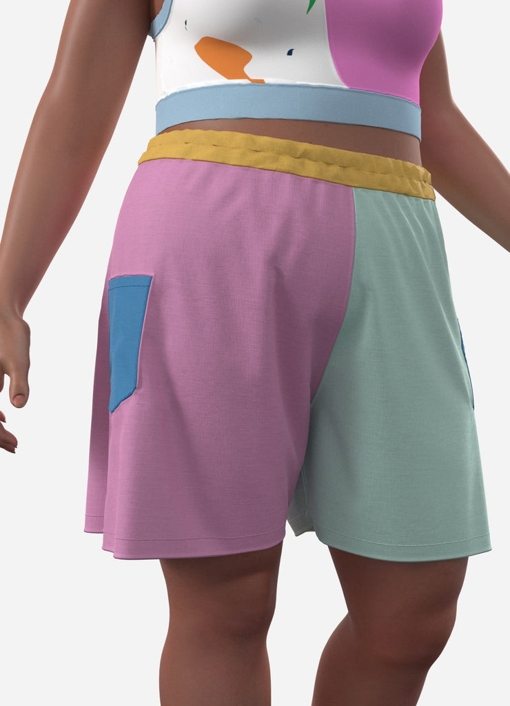 SHOOPS - le short super cool! - ASSIAKARA vêtement non genré genderless no gender mode unisexe look androgyne dégenrer degender fashion sur mesure inclusivité inclusif inclusive