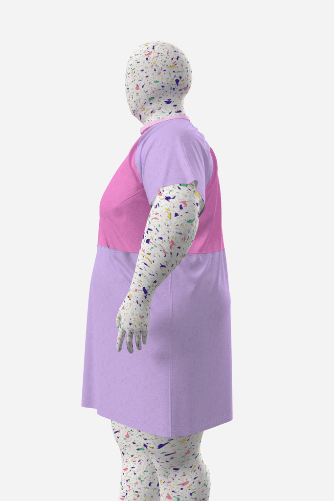 SORBET - la robe t-shirt - ASSIAKARA vêtement non genré genderless no gender mode unisexe look androgyne dégenrer degender fashion sur mesure inclusivité inclusif inclusive