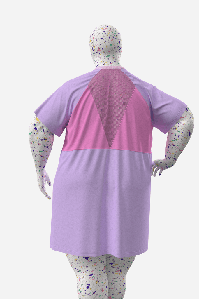 SORBET - la robe t-shirt - ASSIAKARA vêtement non genré genderless no gender mode unisexe look androgyne dégenrer degender fashion sur mesure inclusivité inclusif inclusive