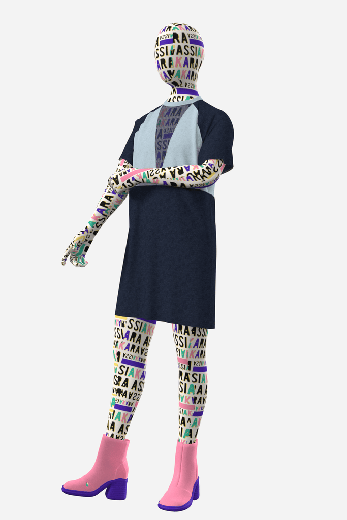 SORBET - la robe t-shirt - ASSIAKARA vêtement non genré genderless no gender mode unisexe look androgyne dégenrer degender fashion sur mesure inclusivité inclusif inclusive