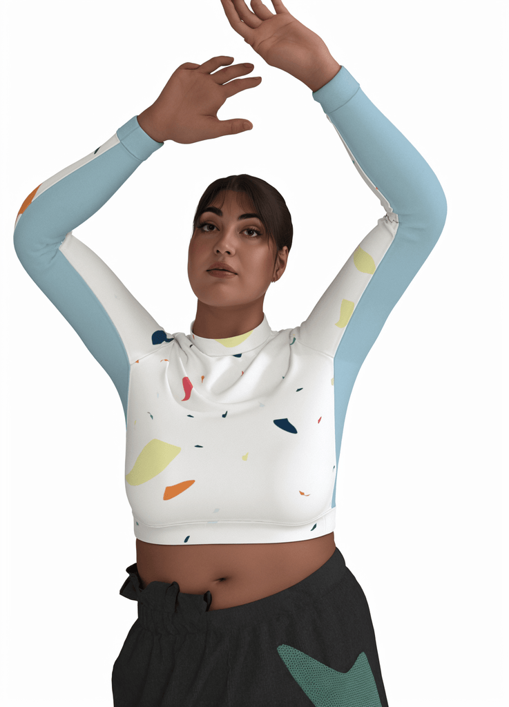 TOUCHER - le croptop moulant - ASSIAKARA vêtement non genré genderless no gender mode unisexe look androgyne dégenrer degender fashion sur mesure inclusivité inclusif inclusive