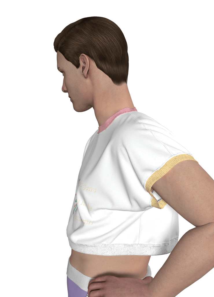 CROCCROC - le croptop qui s'exprime ! - ASSIAKARA vêtement non genré genderless no gender mode unisexe look androgyne dégenrer degender fashion sur mesure inclusivité inclusif inclusive