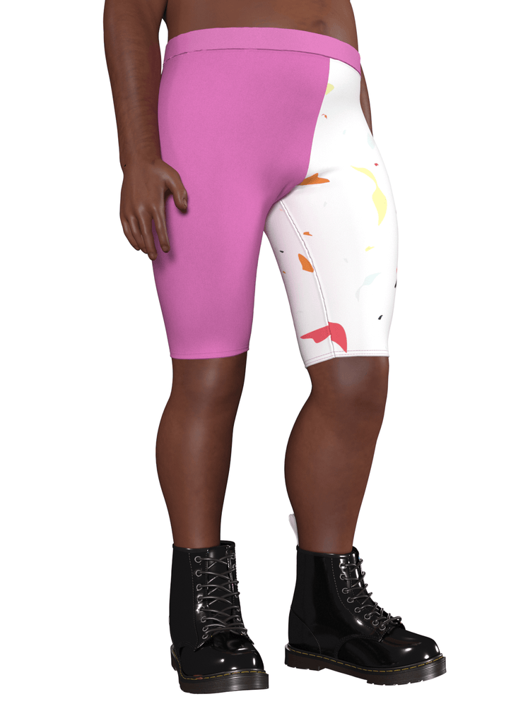 HASE - le short cycliste funky ! - ASSIAKARA vêtement non genré genderless no gender mode unisexe look androgyne dégenrer degender fashion sur mesure inclusivité inclusif inclusive