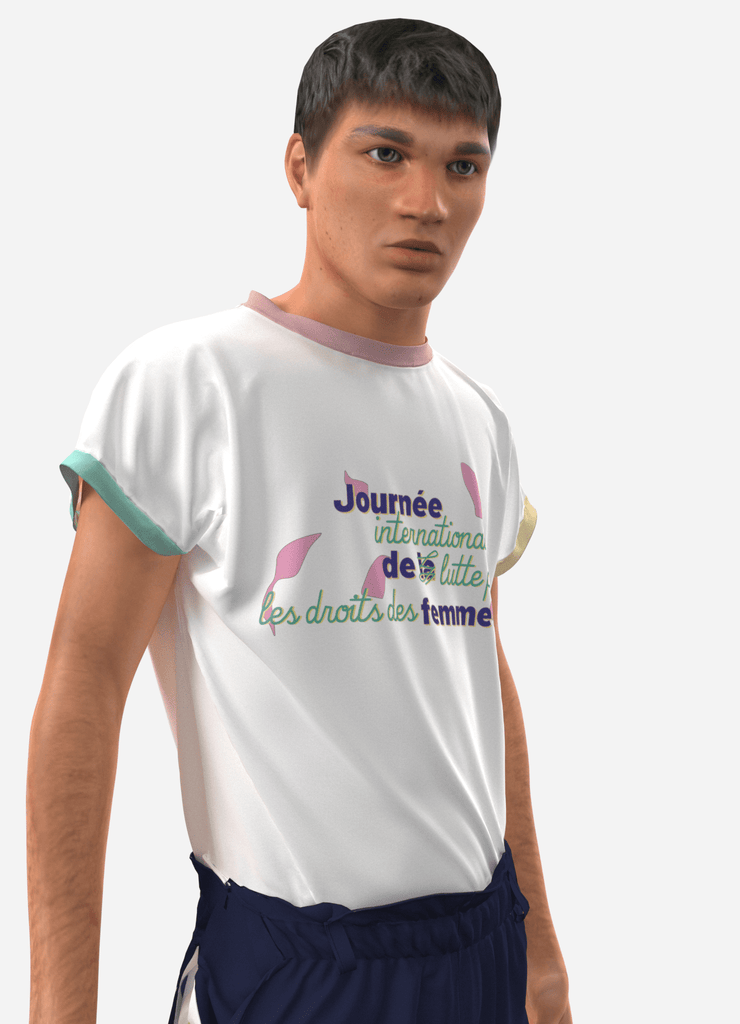 JDLF - le t-shirt qui s'exprime ! - ASSIAKARA vêtement non genré genderless no gender mode unisexe look androgyne dégenrer degender fashion sur mesure inclusivité inclusif inclusive