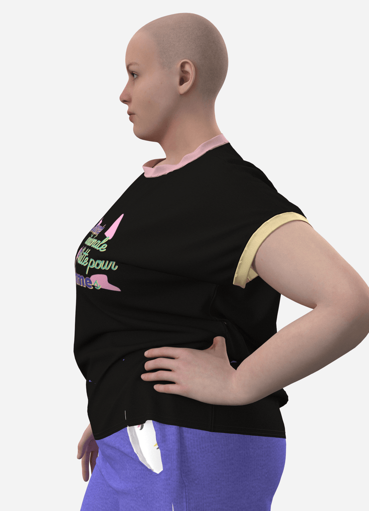 JDLF - le t-shirt qui s'exprime ! - ASSIAKARA vêtement non genré genderless no gender mode unisexe look androgyne dégenrer degender fashion sur mesure inclusivité inclusif inclusive