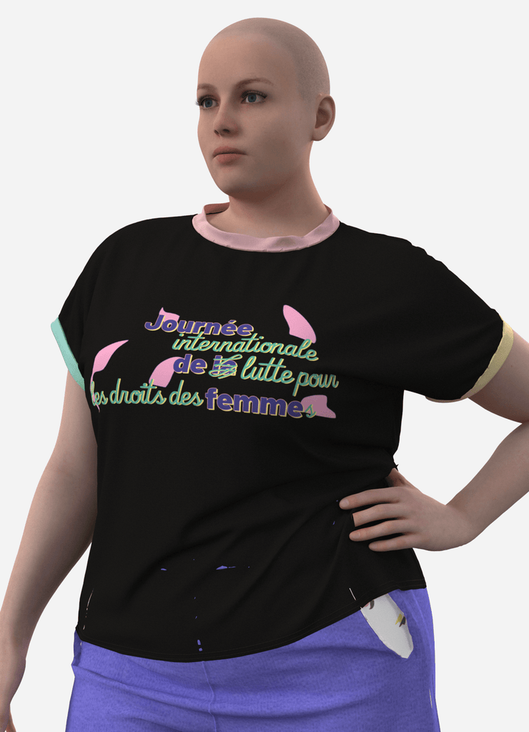 JDLF - le t-shirt qui s'exprime ! - ASSIAKARA vêtement non genré genderless no gender mode unisexe look androgyne dégenrer degender fashion sur mesure inclusivité inclusif inclusive