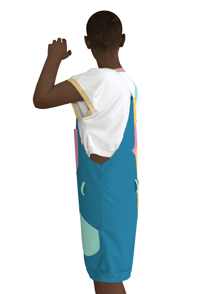 LILB-B - la salopette version courte ! - ASSIAKARA vêtement non genré genderless no gender mode unisexe look androgyne dégenrer degender fashion sur mesure inclusivité inclusif inclusive