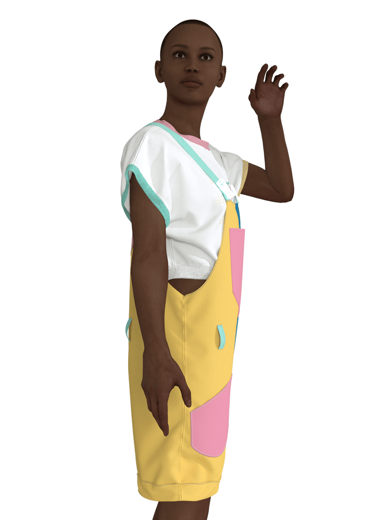 LILB-B - la salopette version courte ! - ASSIAKARA vêtement non genré genderless no gender mode unisexe look androgyne dégenrer degender fashion sur mesure inclusivité inclusif inclusive