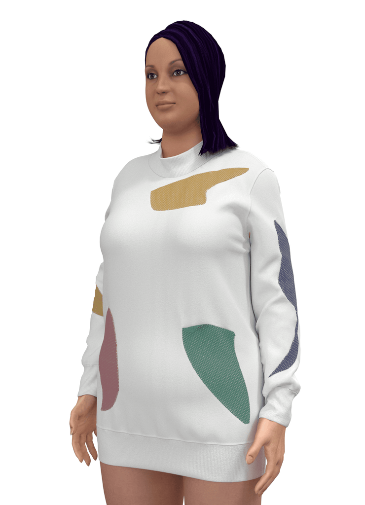 MAINTENANT - le pull arc-en-ciel - ASSIAKARA vêtement non genré genderless no gender mode unisexe look androgyne dégenrer degender fashion sur mesure inclusivité inclusif inclusive