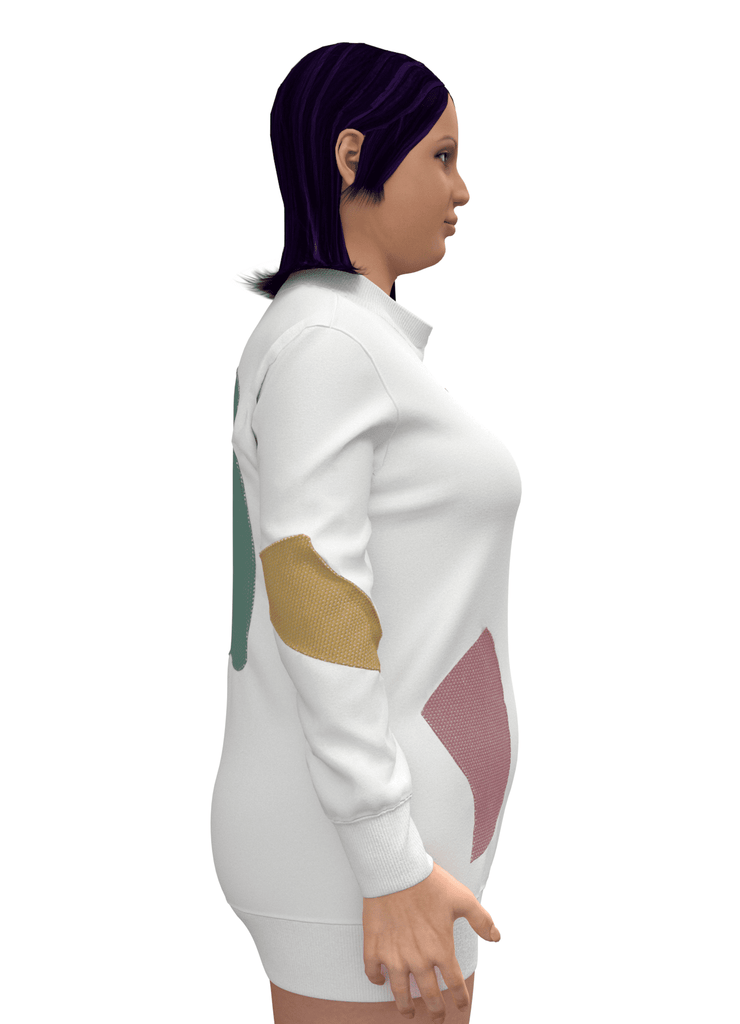 MAINTENANT - le pull arc-en-ciel - ASSIAKARA vêtement non genré genderless no gender mode unisexe look androgyne dégenrer degender fashion sur mesure inclusivité inclusif inclusive