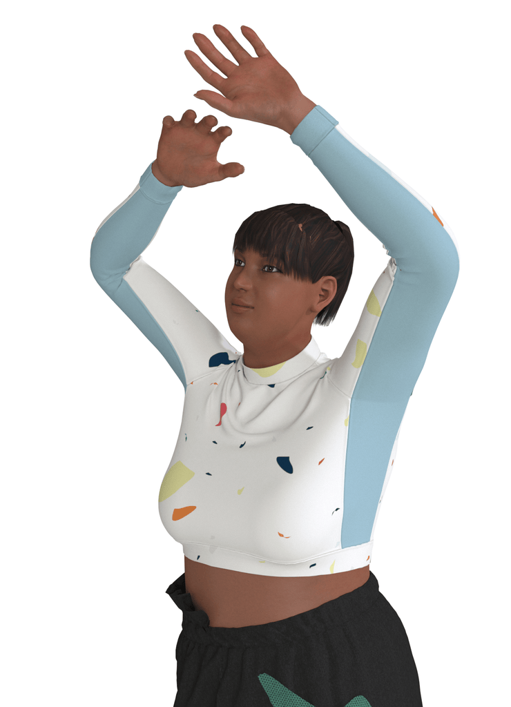 TOUCHER - le croptop moulant - ASSIAKARA vêtement non genré genderless no gender mode unisexe look androgyne dégenrer degender fashion sur mesure inclusivité inclusif inclusive