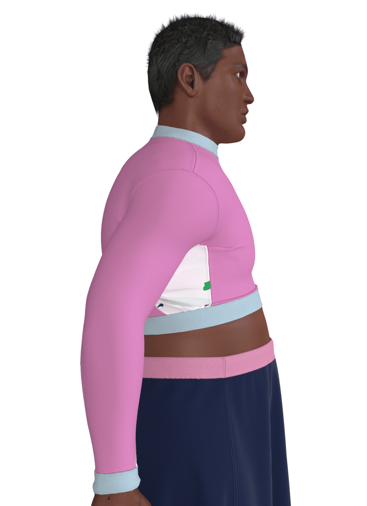 TOUCHER - le croptop moulant - ASSIAKARA vêtement non genré genderless no gender mode unisexe look androgyne dégenrer degender fashion sur mesure inclusivité inclusif inclusive