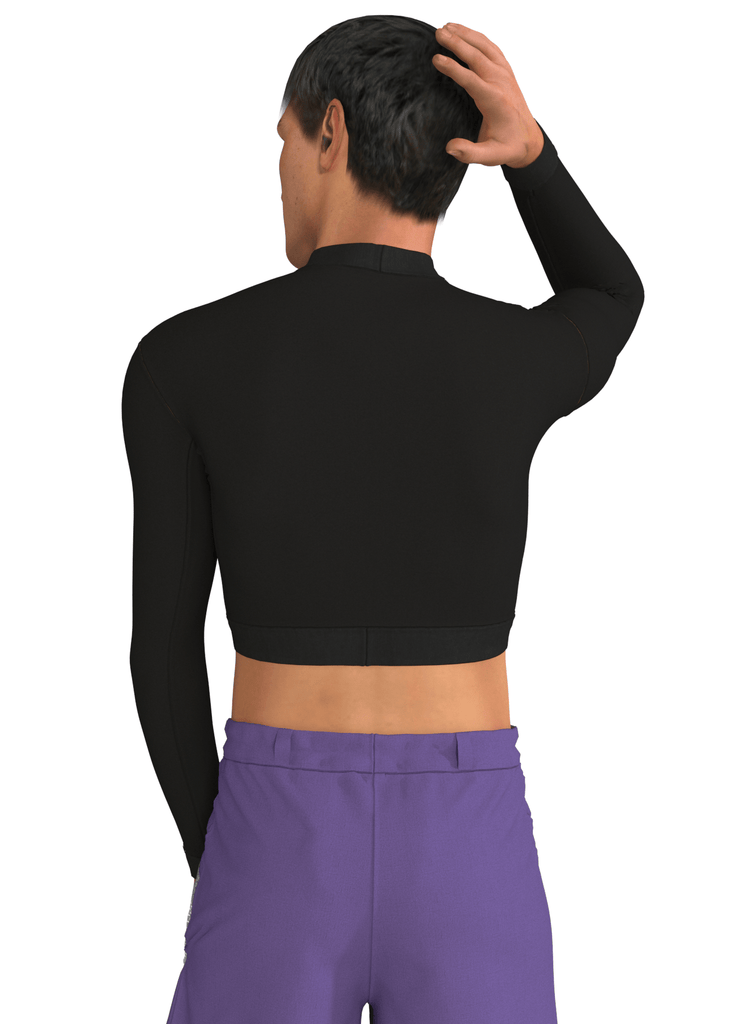 TOUCHER - le croptop moulant - ASSIAKARA vêtement non genré genderless no gender mode unisexe look androgyne dégenrer degender fashion sur mesure inclusivité inclusif inclusive