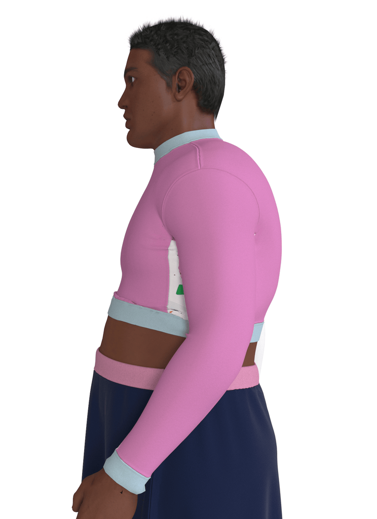 TOUCHER - le croptop moulant - ASSIAKARA vêtement non genré genderless no gender mode unisexe look androgyne dégenrer degender fashion sur mesure inclusivité inclusif inclusive